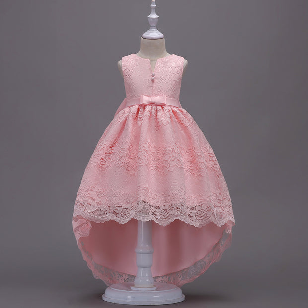 Children's Dress Trailing Lace Dress