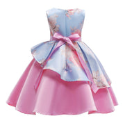 Printed Princess Dress Bow Dress