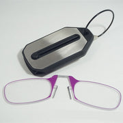 Mini Nose Clip On Portable Reading Glasses Men For Women Rimless Portable Magnifying Presbyopic Glasses Eyewear Ladies