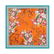 Flower Elegant High-end Imitated Silk Scarves Women