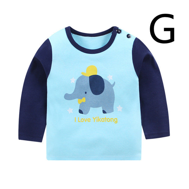 Baby Clothes Boys And Girls Cotton Long-sleeved T-shirt