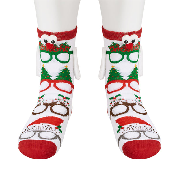 Mid Tube Christmas Couple Socks