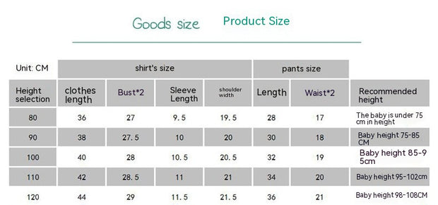 Children's Short-sleeved Suit Cartoon T-shirt