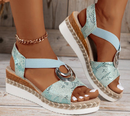 Women's Wedge Peep Toe Casual Sandals