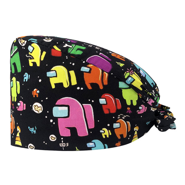 Cute Printed Cotton Nurse Hat