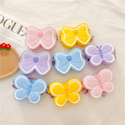 Children's Silicone Cute Butterfly Shoulder Bag