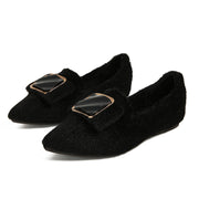 New Pointed Flat Large Size Women's Shoes