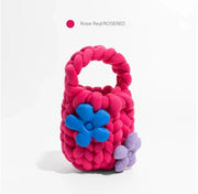 Hand-woven Bag Coarse Yarn Sweet Girl Style Hand Bag