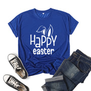 Women's Bunny Happy Easter Print Top