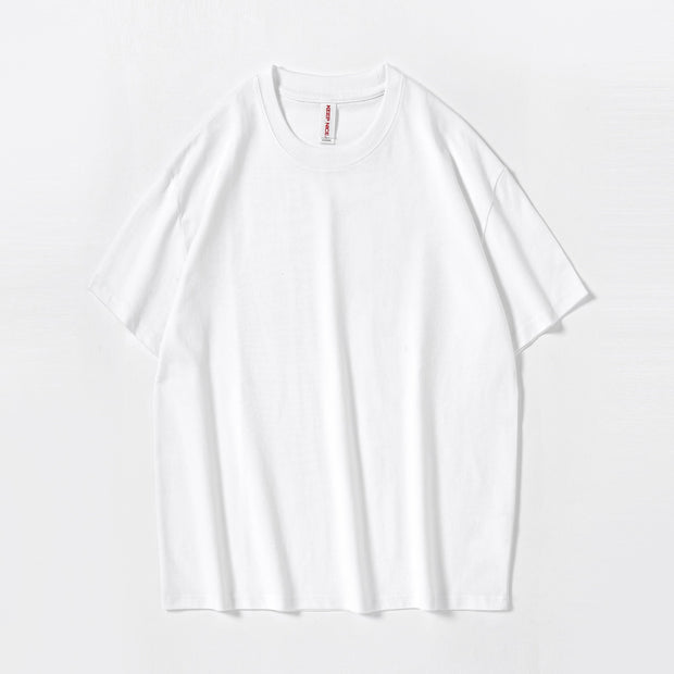 Solid Color Blank Heavy Cotton Short Sleeve T-shirt