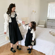 Mother And Daughter Fashion Camisole Dress Shirt Two Piece