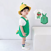 Babies' Overalls T-shirt Western Style Suit