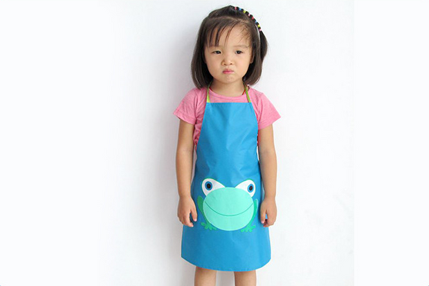 Children's Cartoon Apron Painting Painting Clothes Art Painting Eating Apron