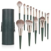 14 Green Cloud Makeup Brushes Suit Super Soft