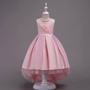 Children's Dress Princess Dress Long Trailing Girl Lace Performance Wear