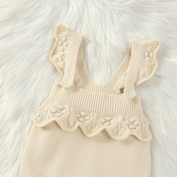 Baby's Special Lace Sling Sweater Romper