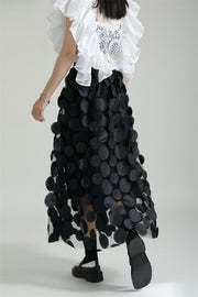 French Retro Stereo Polka Dot Skirt