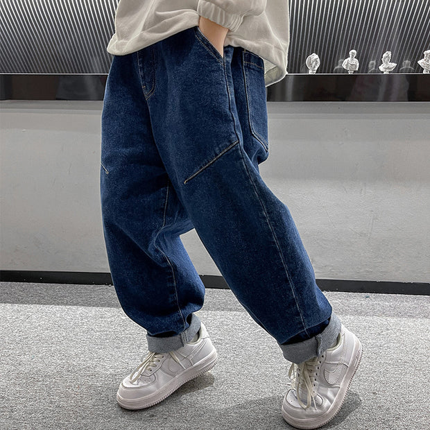 Boys Autumn Jeans Children's Clothing Casual Spring And Autumn Handsome Trousers