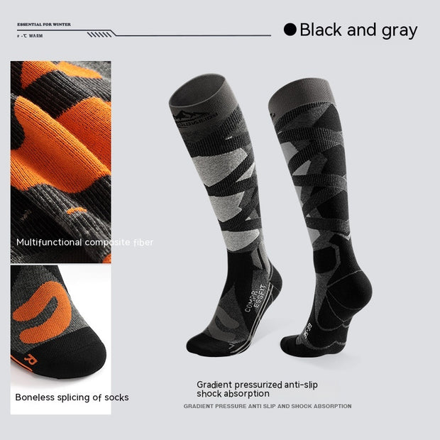 Winter Professional Wool Long Ski Socks