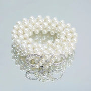 Women's White Pearl Waist Chain Decoration