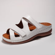 European And American Plus Size Slippers Summer New Velcro Wedge