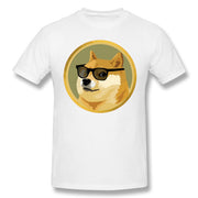 Men Clothing Dogecoin T Shirt Doge Coin Apparel Fashion Shor