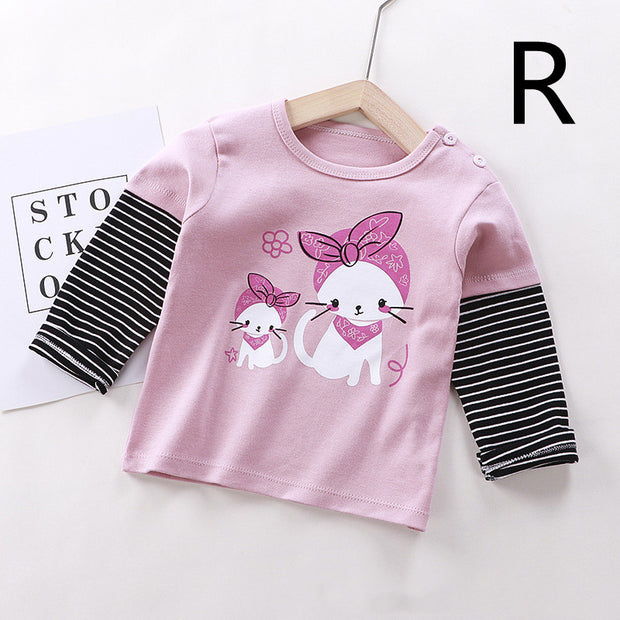 Baby Clothes Boys And Girls Cotton Long-sleeved T-shirt