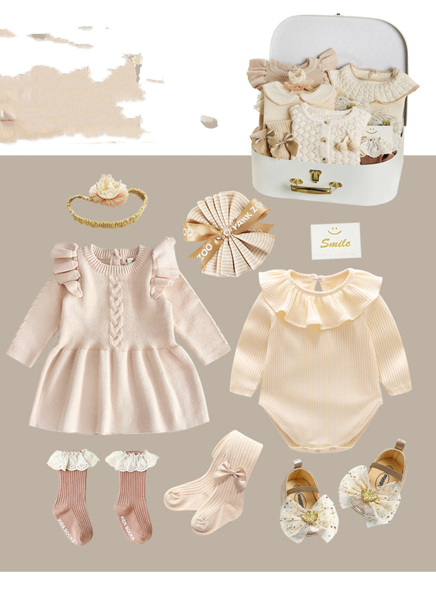 Newborn Gift Box Spring And Summer Suit for baby girl