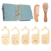 Baby Born Gift Set Wool Brush Baby Skin-friendly Bath Towel Baby One Month Old One Hundred Days Gift Box