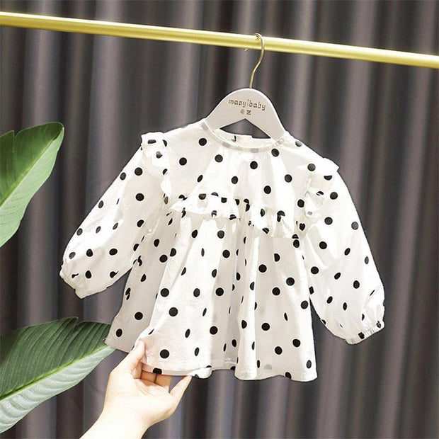 Baby Girl's Polka Dot  Blouse Children's Clothing