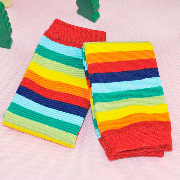 Cotton Four Seasons Rainbow Striped Children's Socks