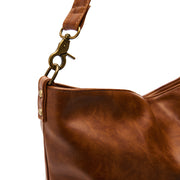 Oil Wax PU Soft Leather Shoulder Bag