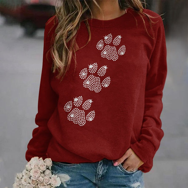 Women's Pullover Round Neck Irregular Sweater